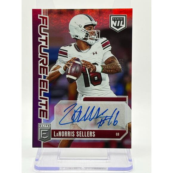 2025 Donruss Elite Future LaNorris Sellers NIL Auto 5/99 SP South Carolina QB - Picture 1 of 2